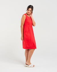 Marcella Two Pocket Elastic Waist Dress
