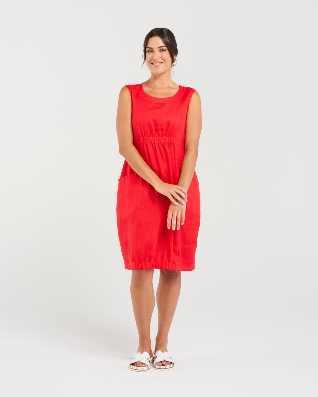 Marcella Two Pocket Elastic Waist Dress