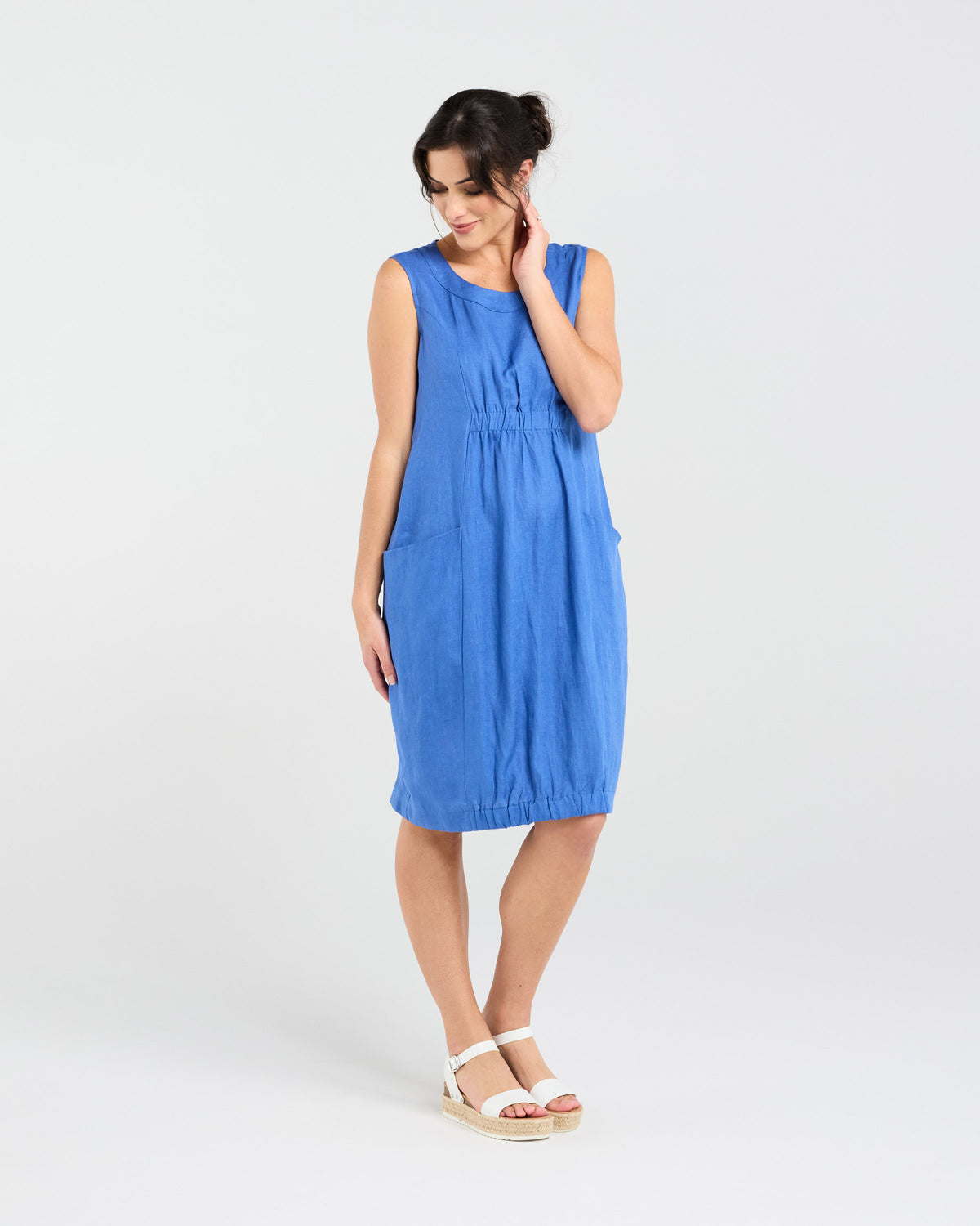 Marcella Two Pocket Elastic Waist Dress