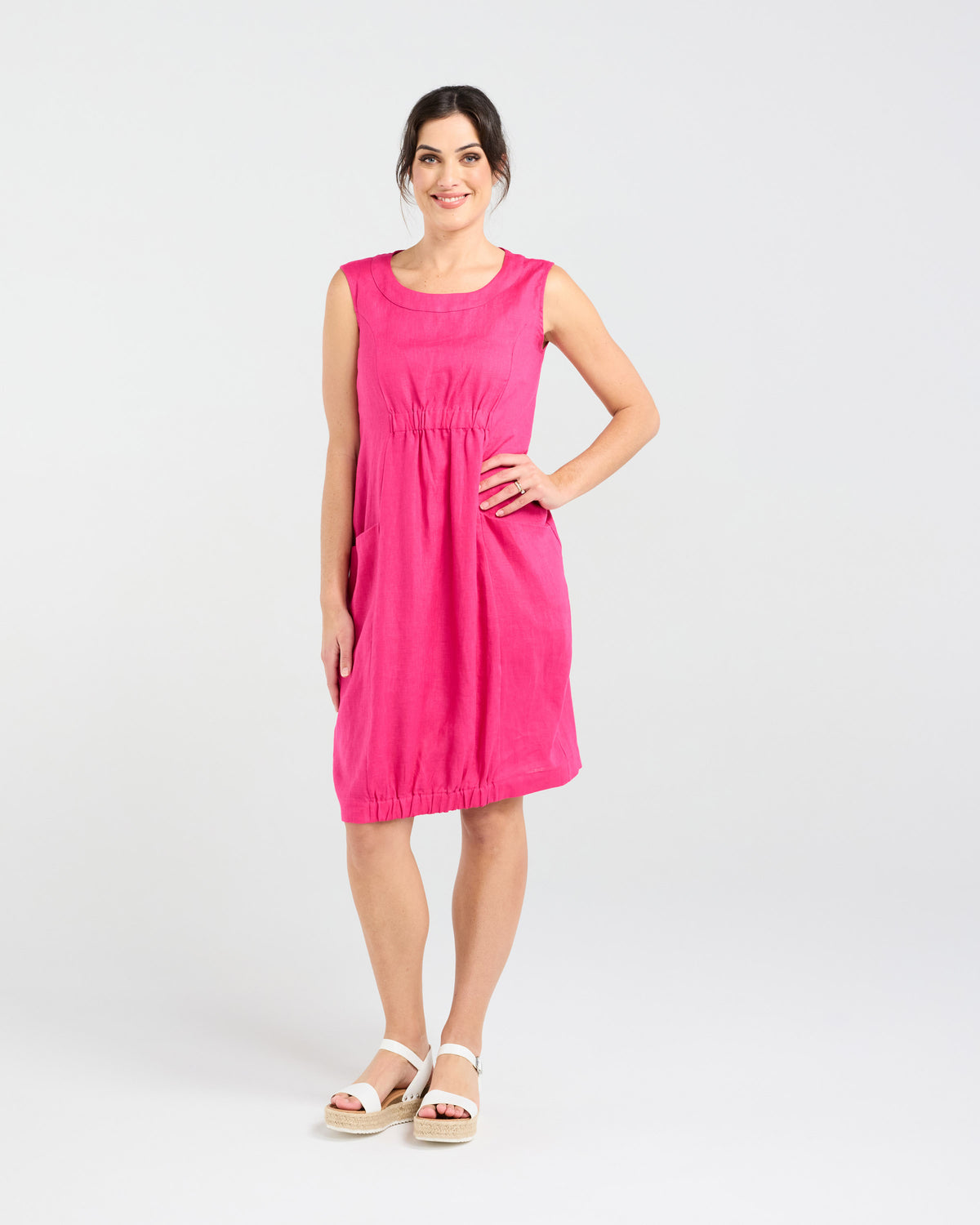 Marcella Two Pocket Elastic Waist Dress
