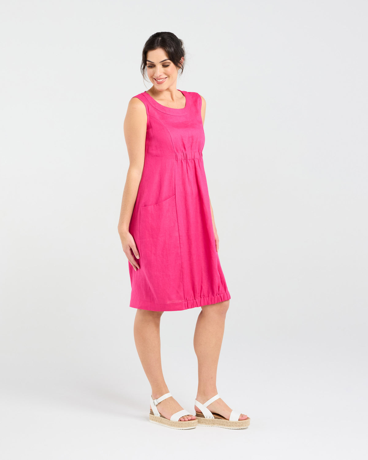 Marcella Two Pocket Elastic Waist Dress