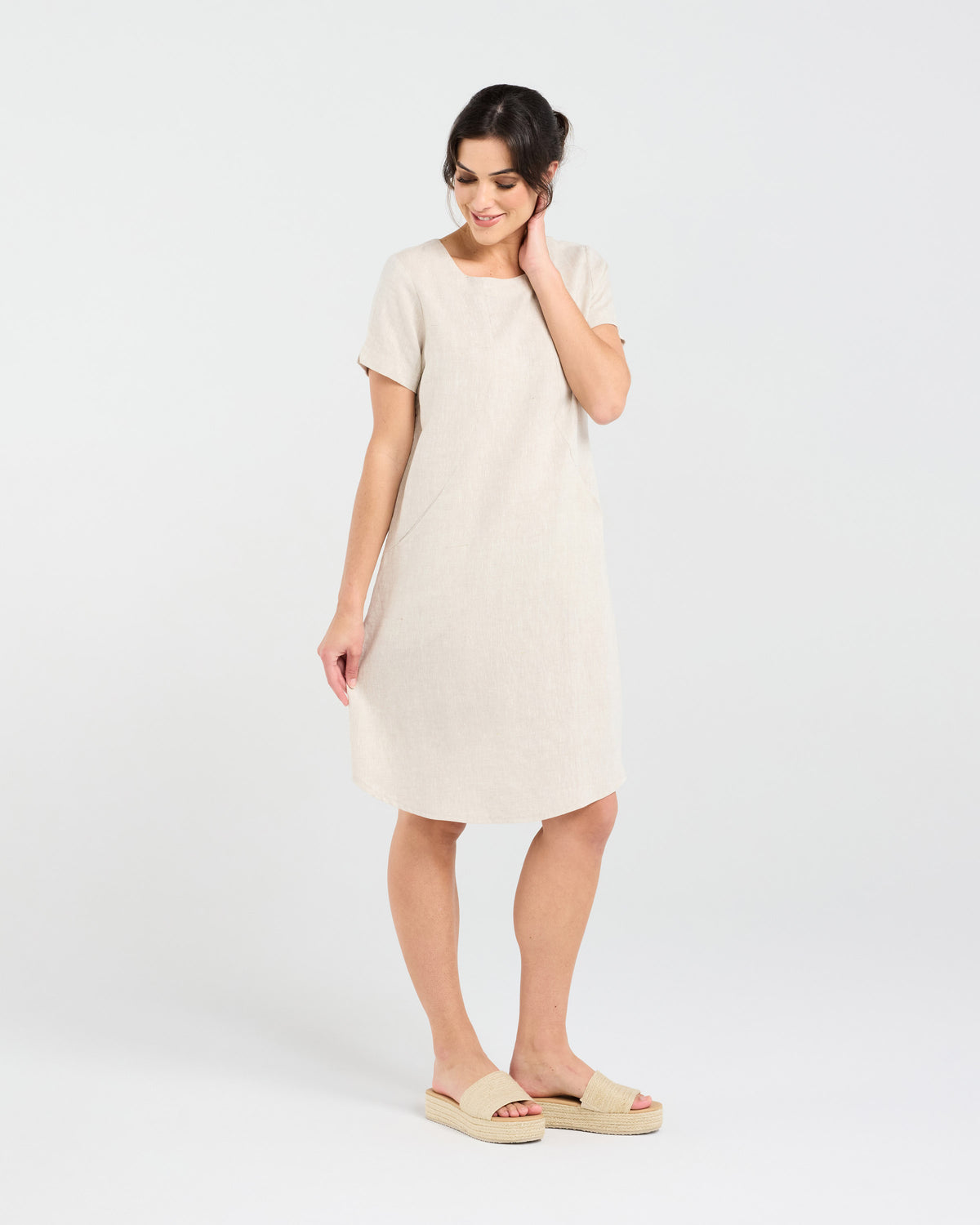 Marcella Two Pocket Elastic Waist Dress
