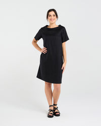 Natacha Linen Button Back Dress