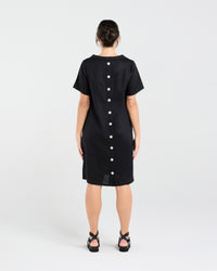 Natacha Linen Button Back Dress