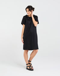 Natacha Linen Button Back Dress
