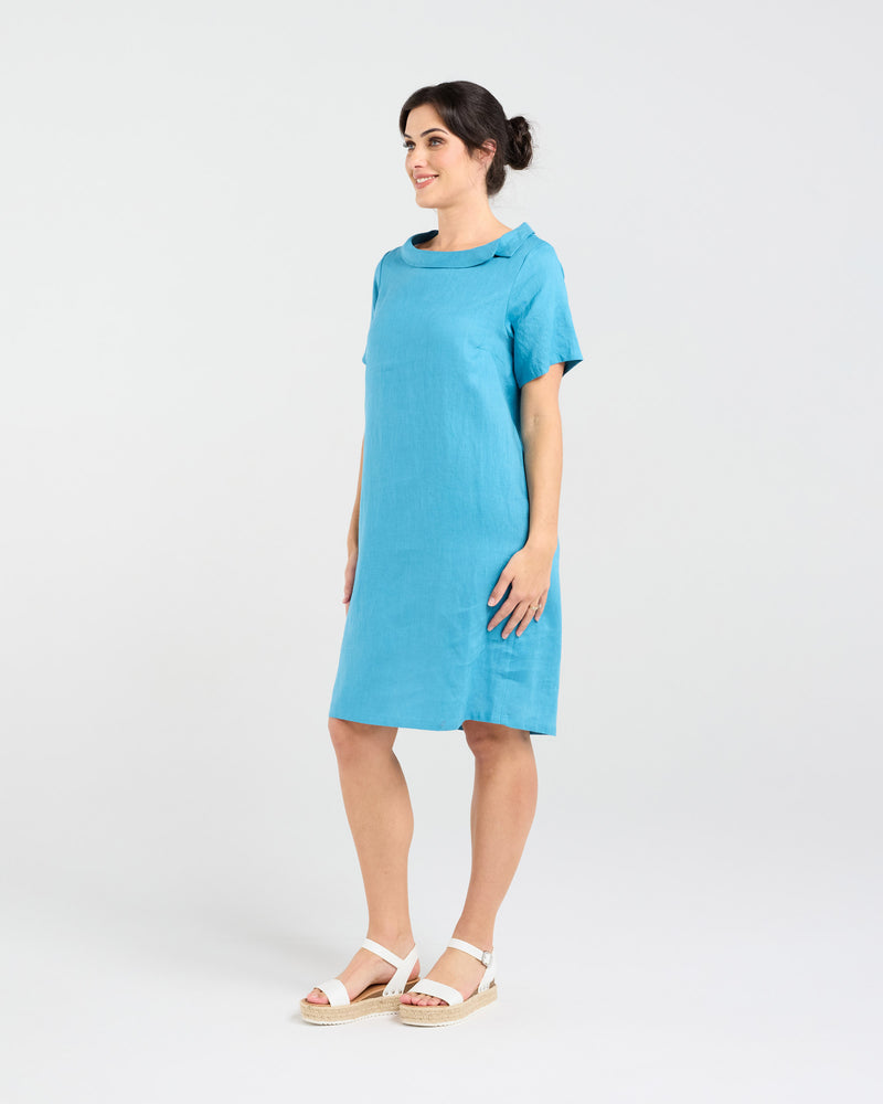 Natacha Linen Button Back Dress