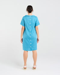 Natacha Linen Button Back Dress