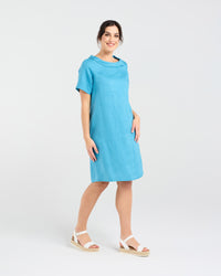 Natacha Linen Button Back Dress