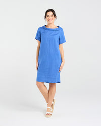 Natacha Linen Button Back Dress