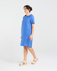 Natacha Linen Button Back Dress