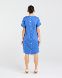 Natacha Linen Button Back Dress