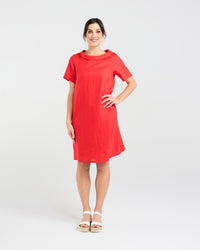 Natacha Linen Button Back Dress