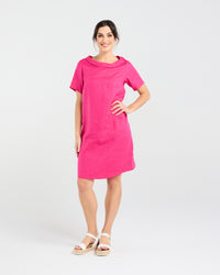 Natacha Linen Button Back Dress