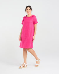 Natacha Linen Button Back Dress