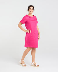 Natacha Linen Button Back Dress