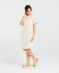 Natacha Linen Button Back Dress
