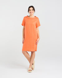 Natacha Linen Button Back Dress