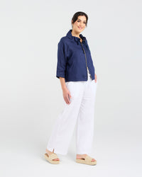 Victoria Zip Front Jacket - Gold zip