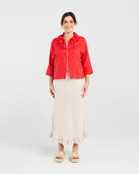Victoria Zip Front Jacket - Gold zip