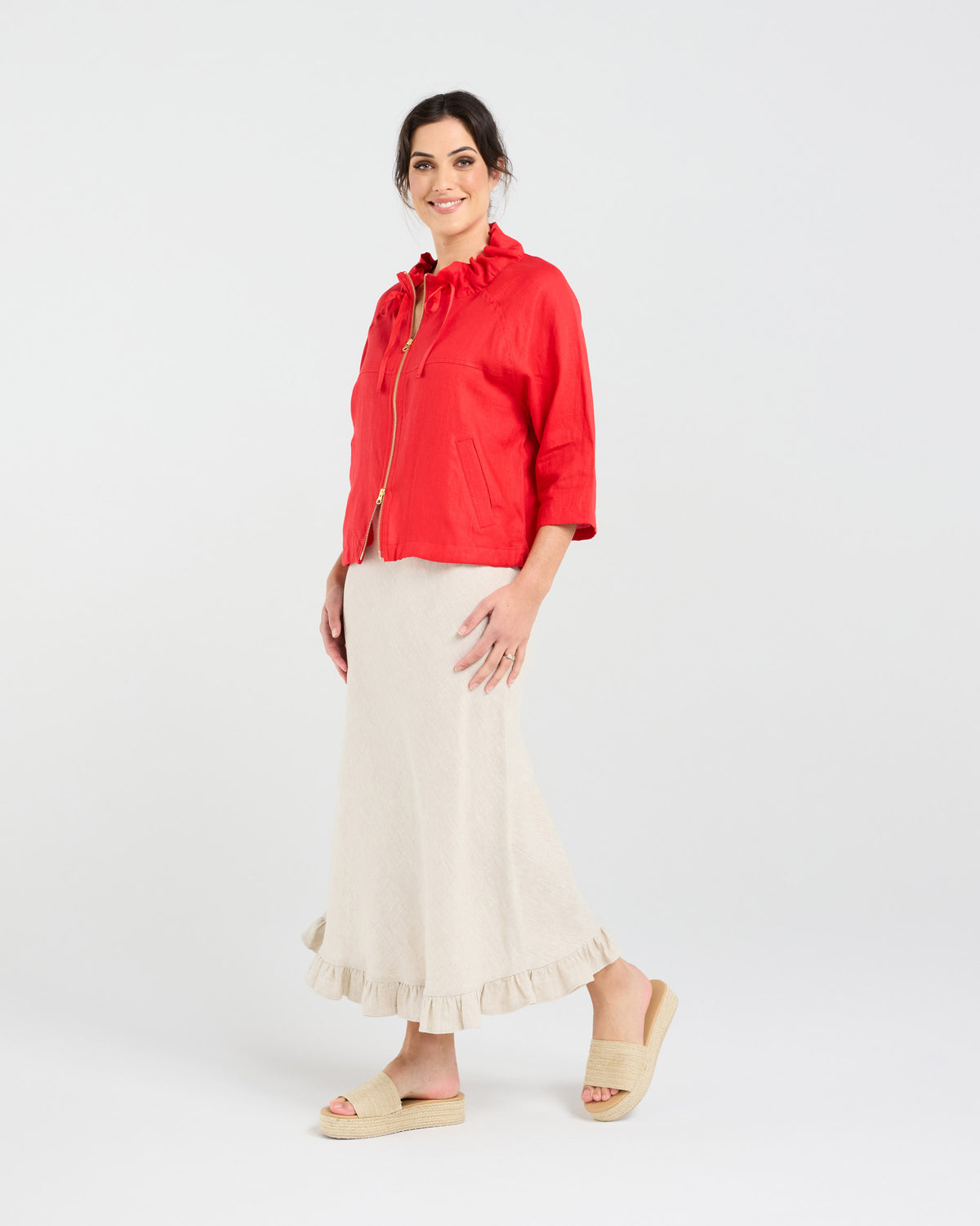 Victoria Zip Front Jacket - Plain zip