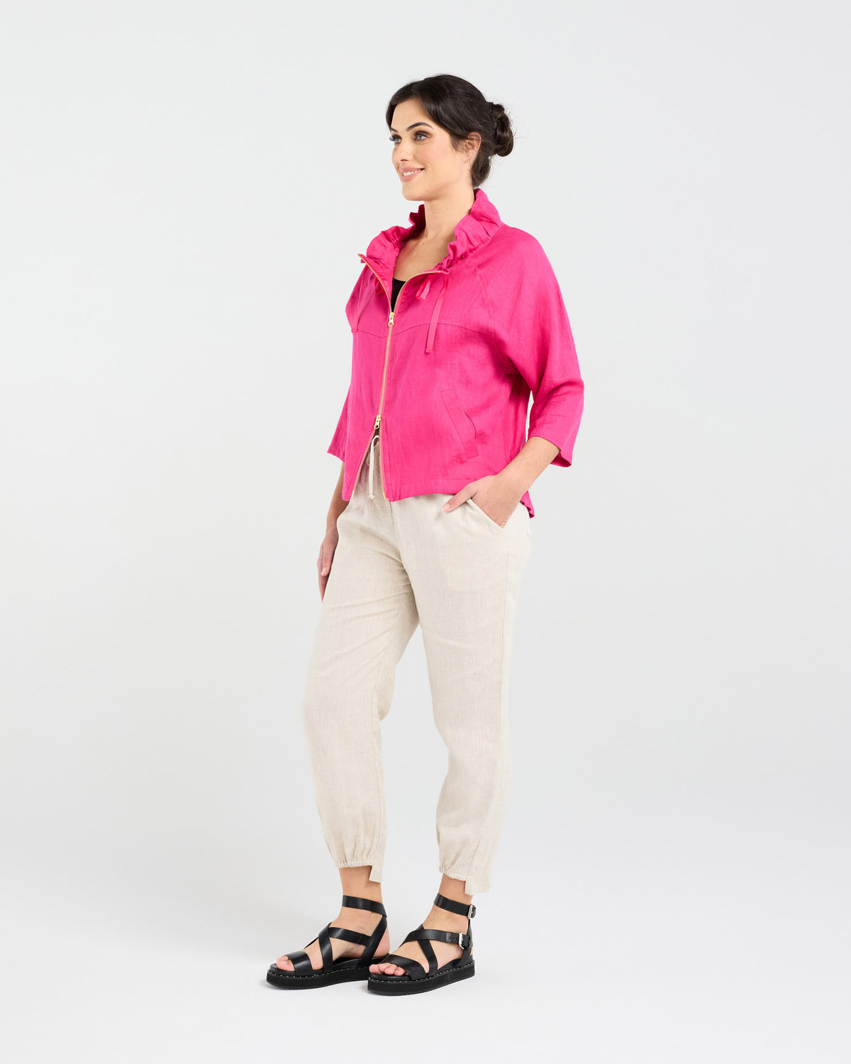 Victoria Zip Front Jacket - Plain zip