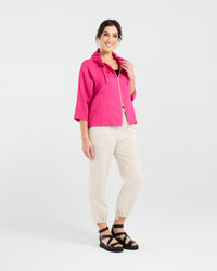 Victoria Zip Front Jacket - Gold zip