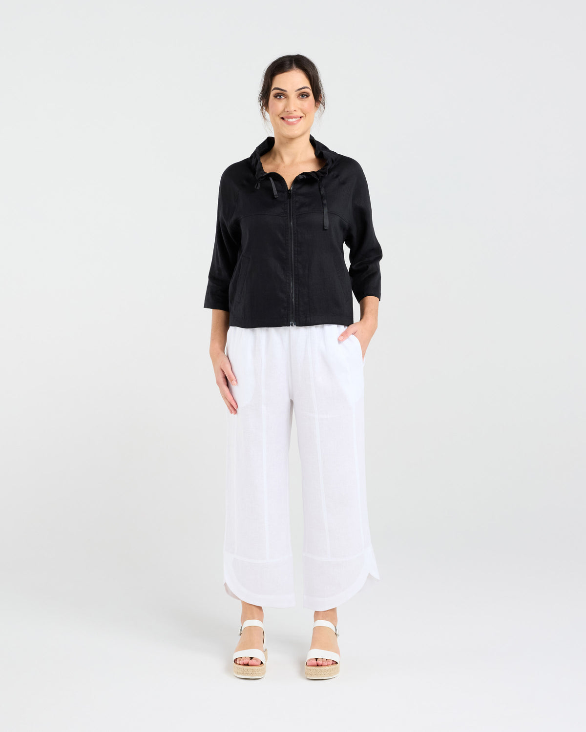Victoria Zip Front Jacket - Plain zip