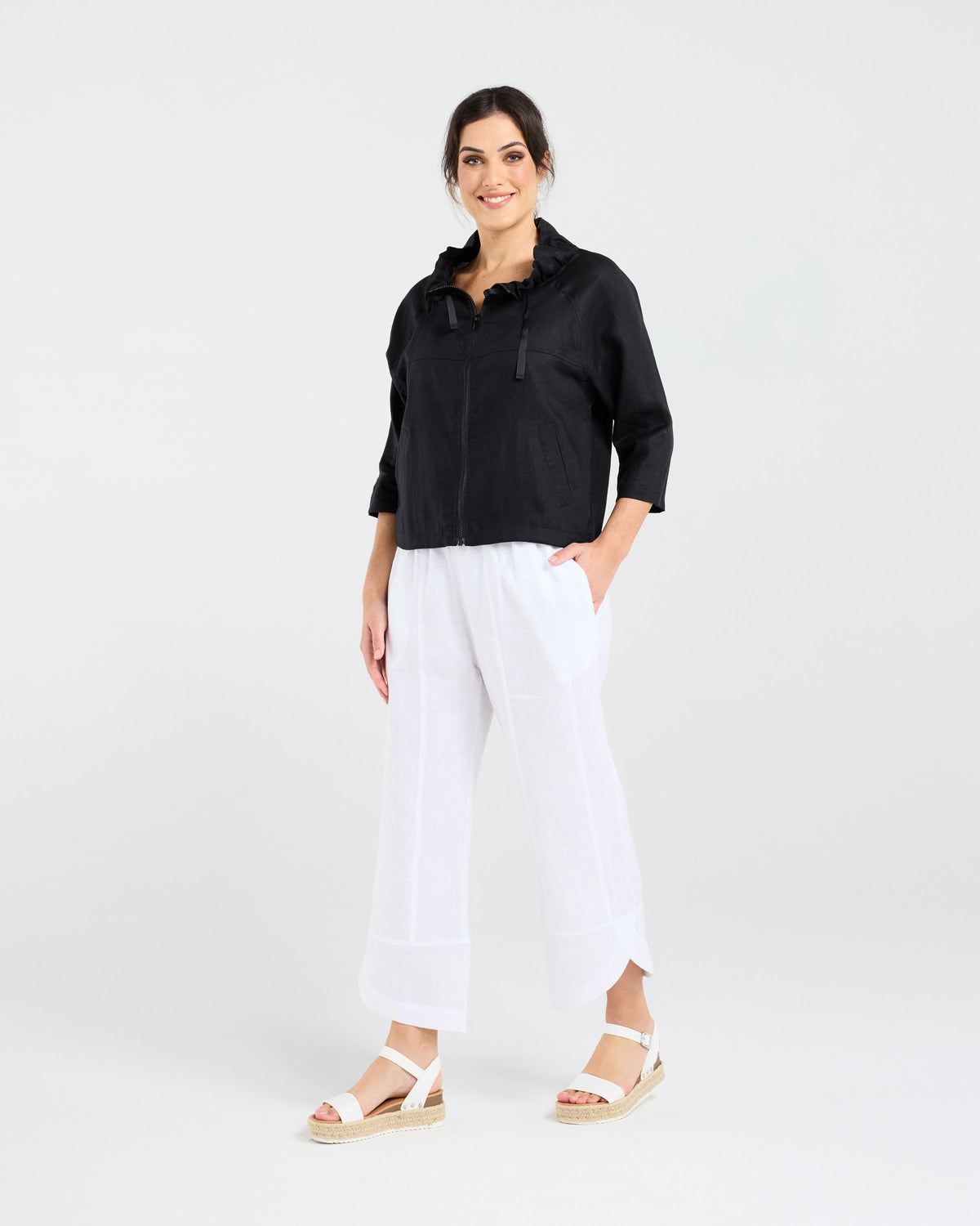 Victoria Zip Front Jacket - Plain zip