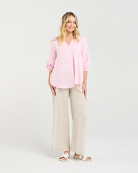 Angelie V Pleat Top