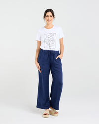 Margrette Wide Leg Linen Pant