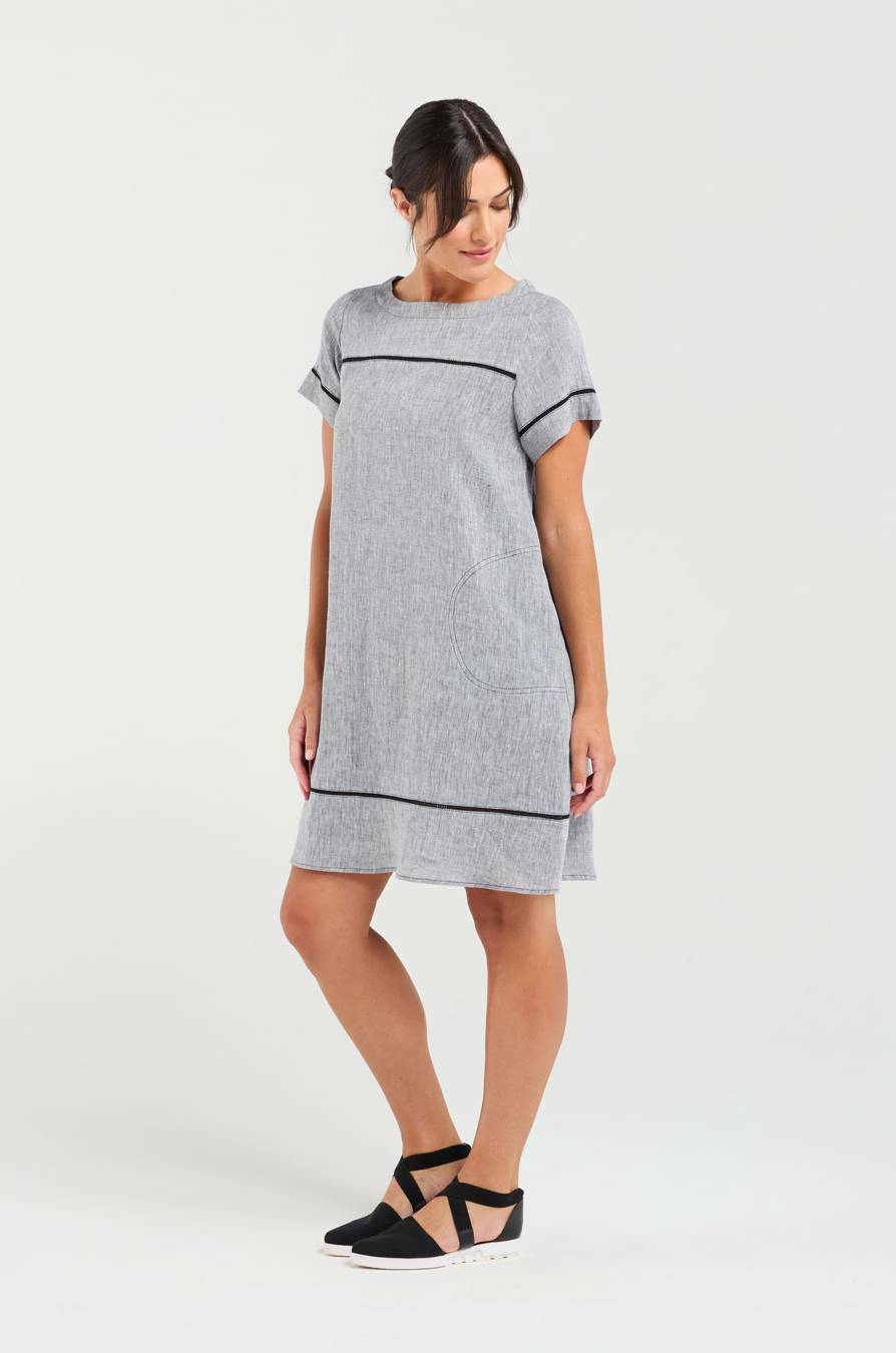 Martine Ladder Trim Dress