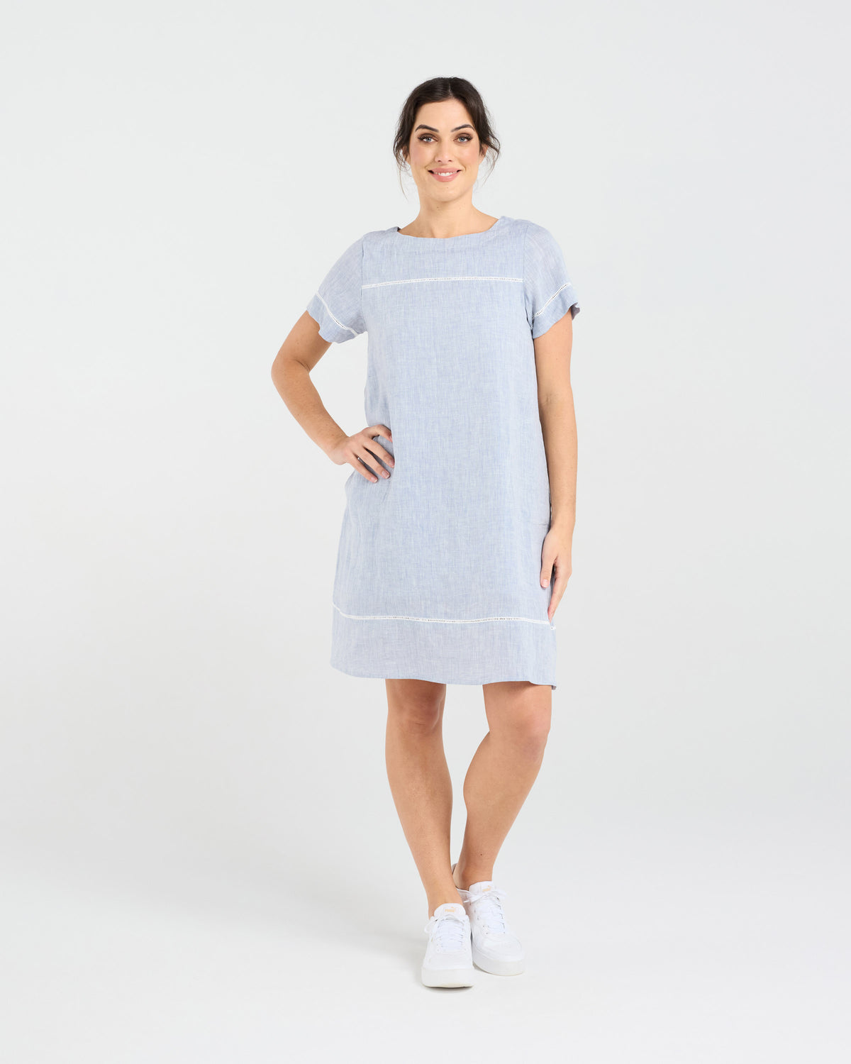 Martine Ladder Trim Dress