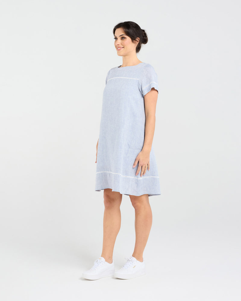 Martine Ladder Trim Dress