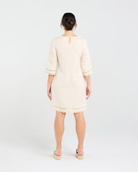 Desiree Gold Ric Rac Trim Dress