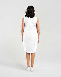 Two Pocket Elastic High Waist Dress