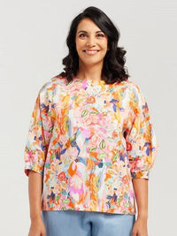 Summer Rose Half Sleeve Top