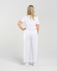 Straight Leg Linen Pant