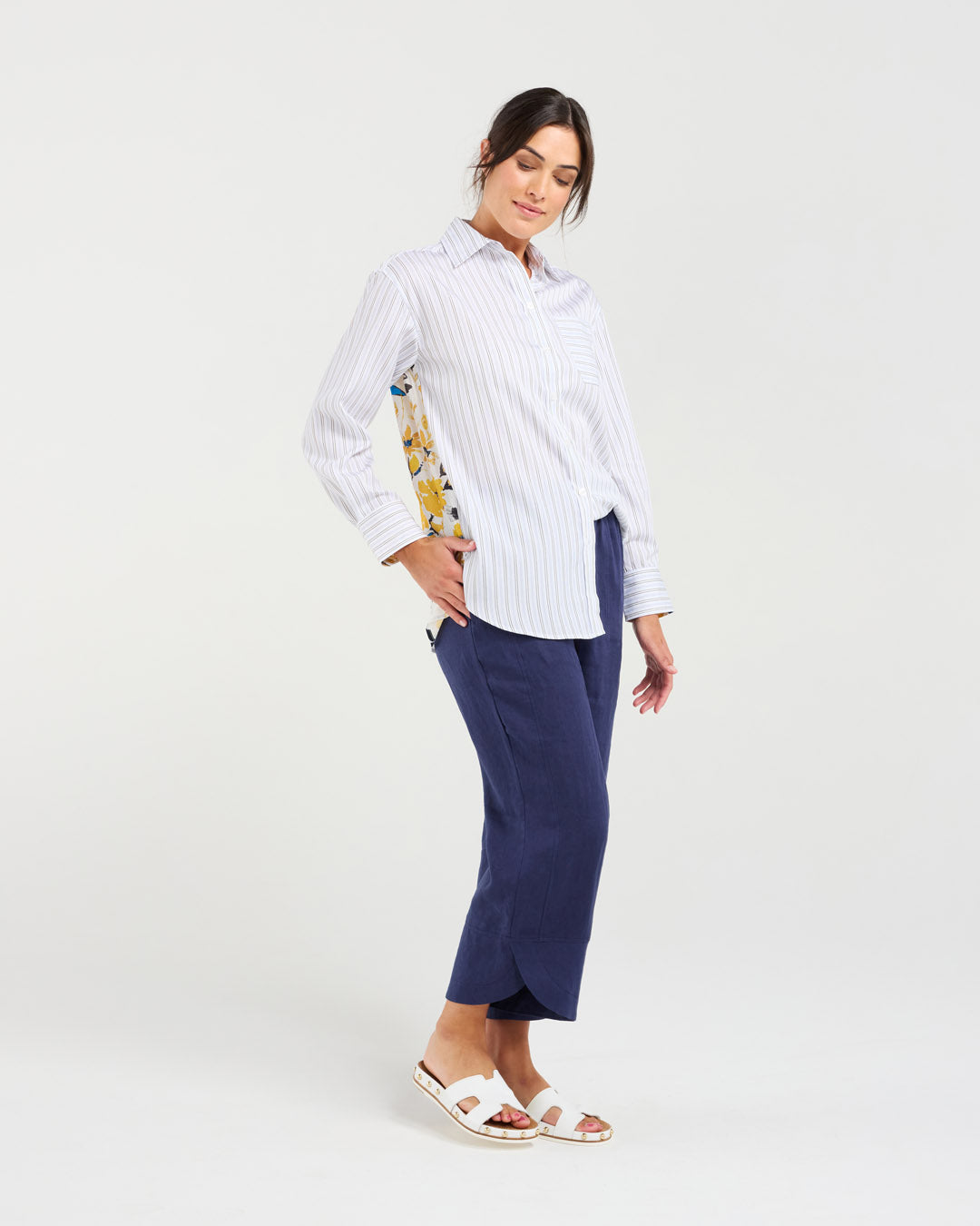 Nina Print Back Shirt