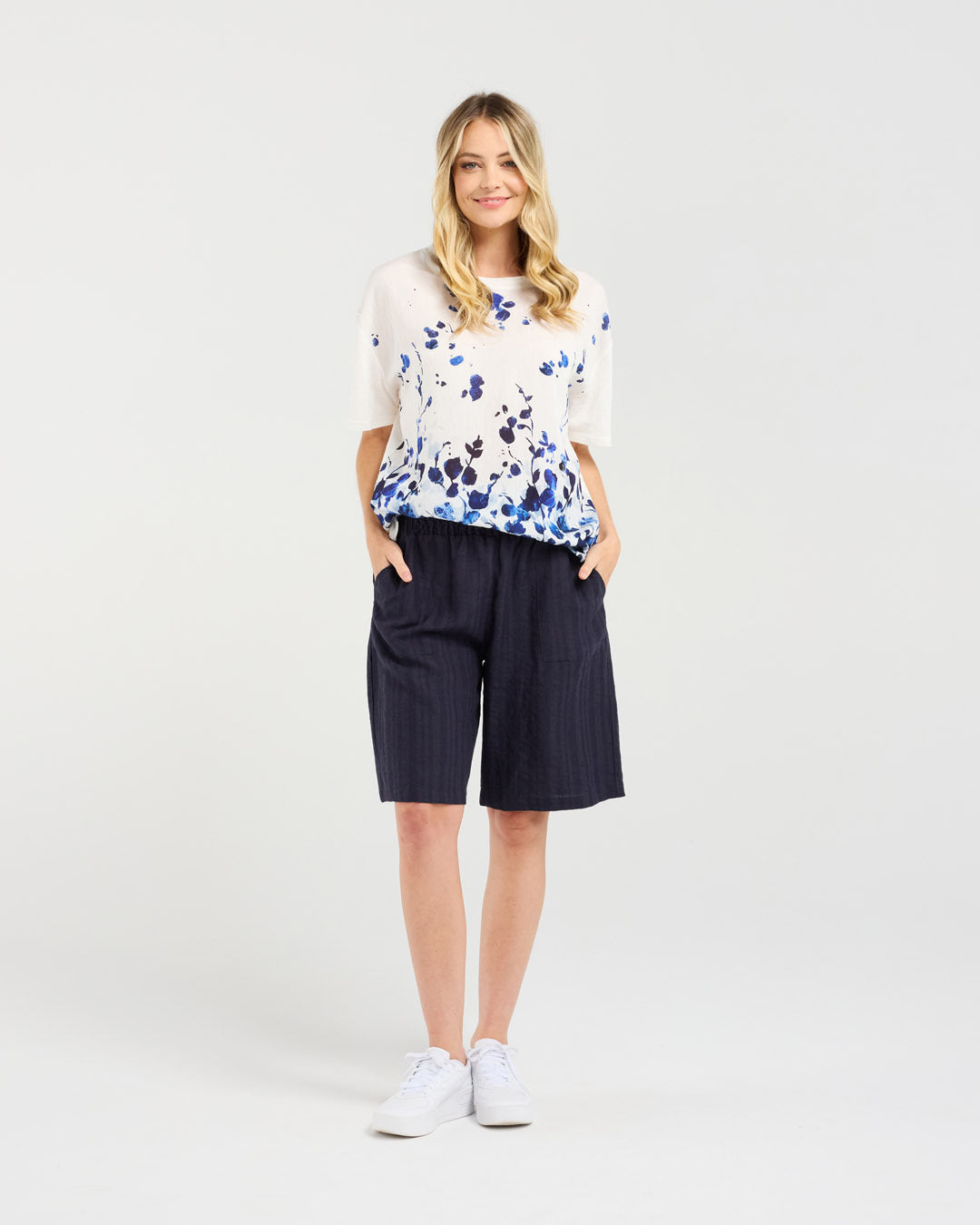 Delanie Print Front Top