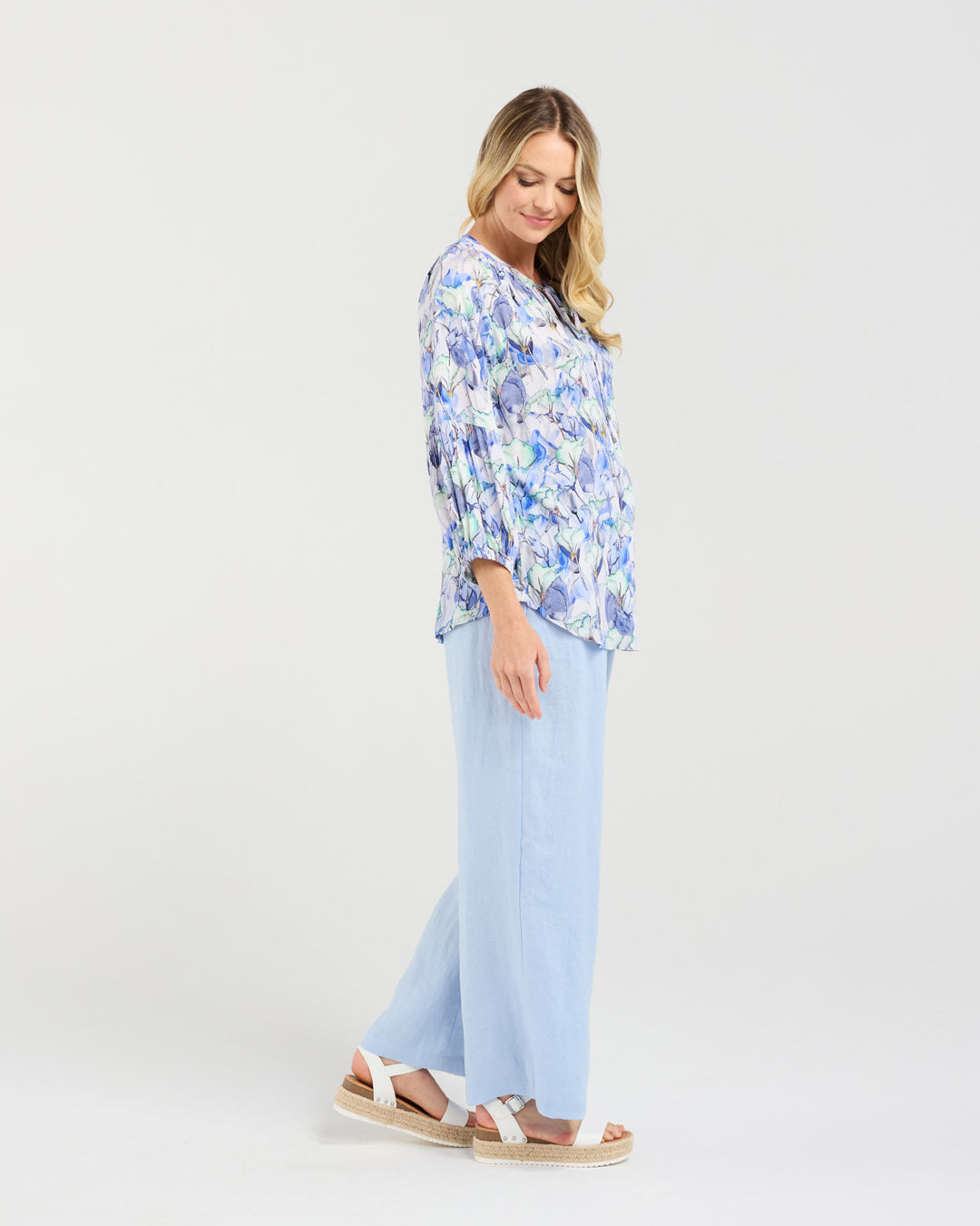 Celine Gathered Sleeve Top