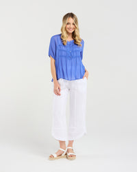 Hilarie Gathered Front Top
