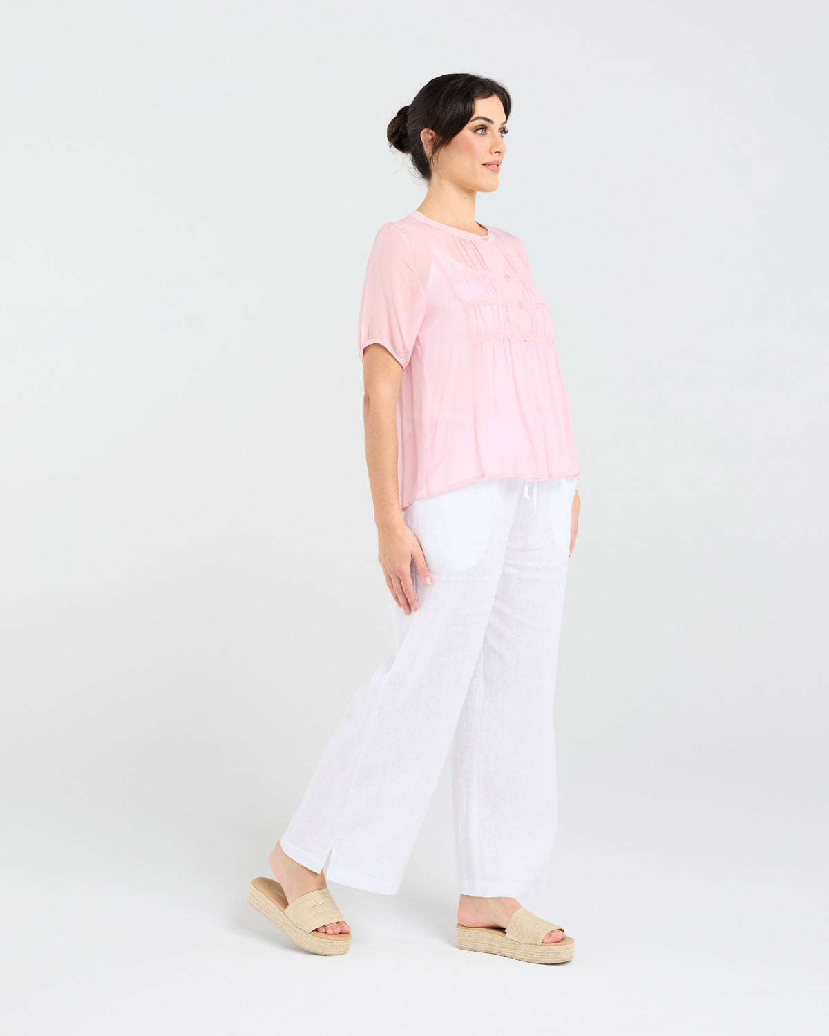 Hilarie Gathered Front Top