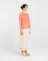 Hilarie Gathered Front Top