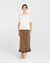 Hilarie Gathered Front Top