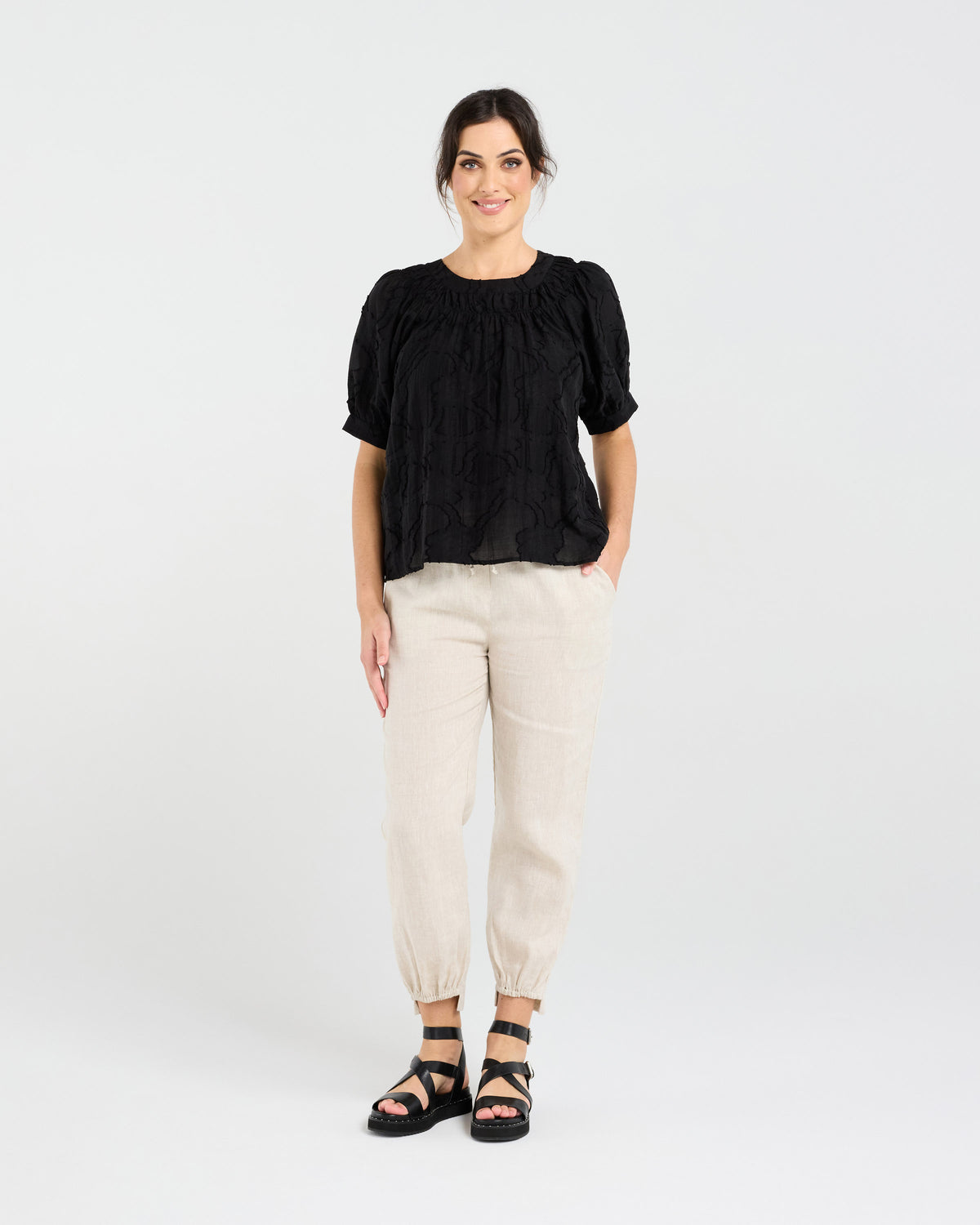 Lisette Gathered Yoke Top