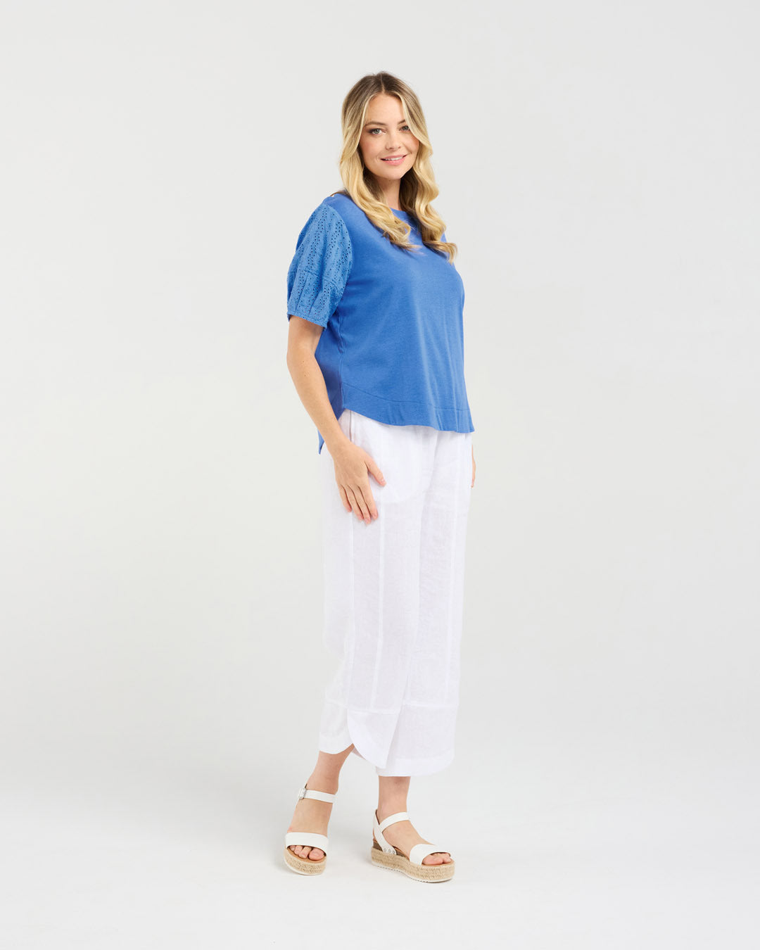 Ariane Broderie Sleeve Tee