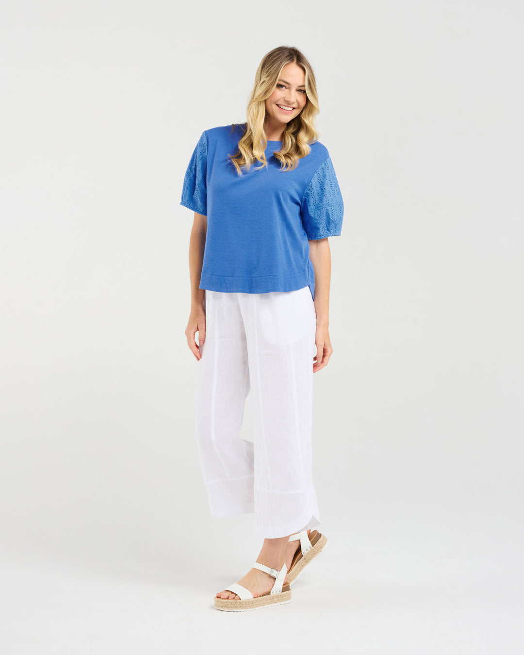 Ariane Broderie Sleeve Tee