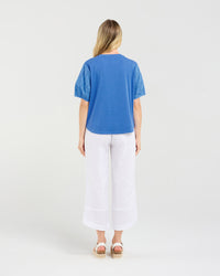 Ariane Broderie Sleeve Tee