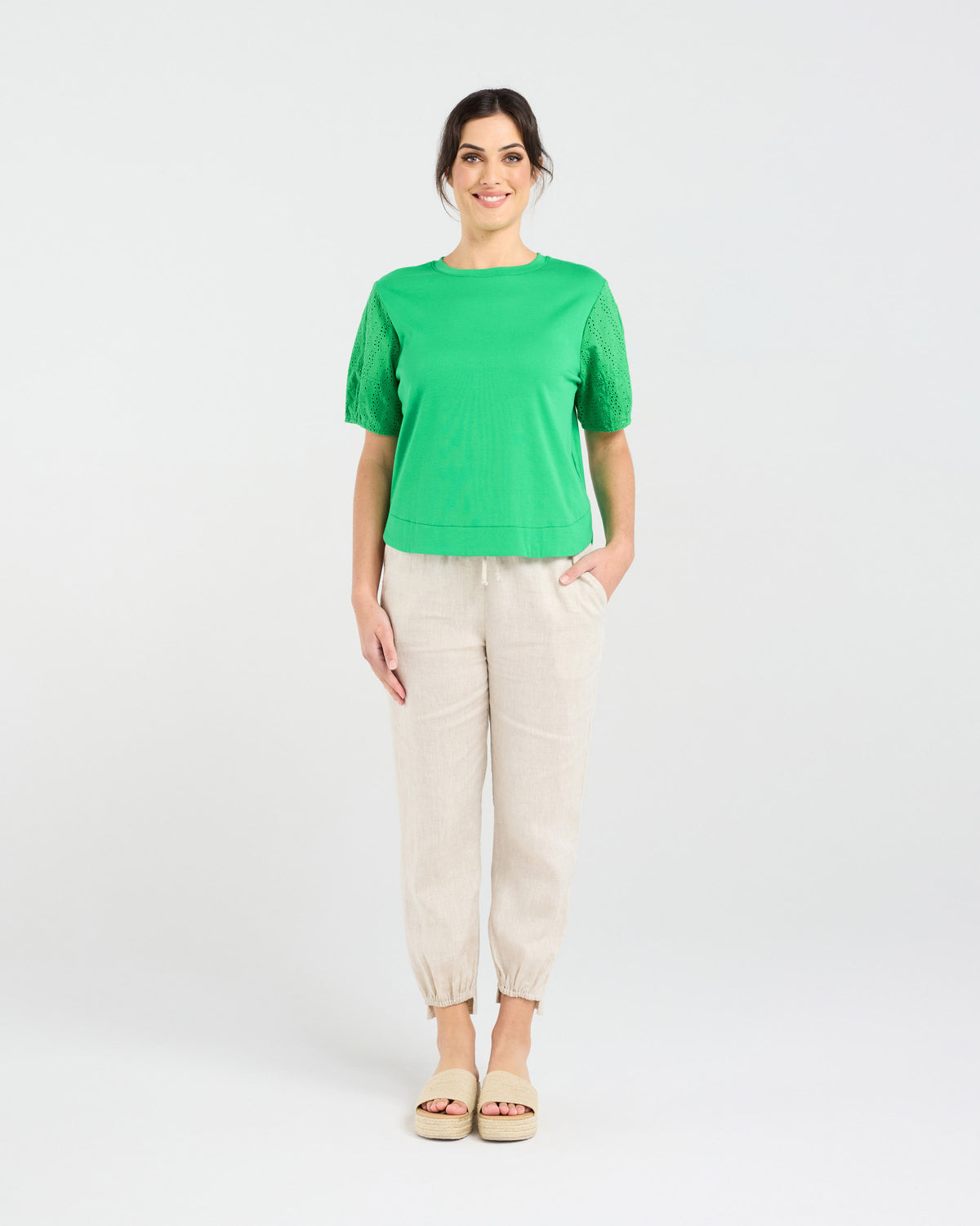 Ariane Broderie Sleeve Tee