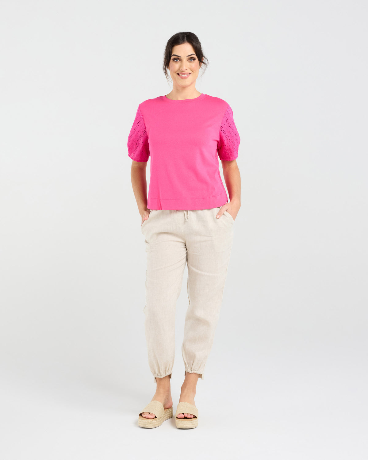 Ariane Broderie Sleeve Tee